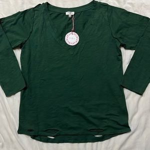 NWT Umgee dark green top